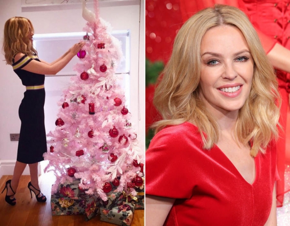 Розовая ёлка Кайли Миноуг Елка Кайли Миноуг