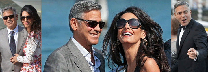 Джордж Клуни и Амаль Аламуддин в Венеции Свадьба Джорджа Клуни