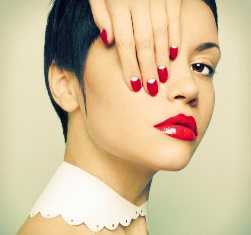 красный и белый маникюр тенденции в nail дизайне