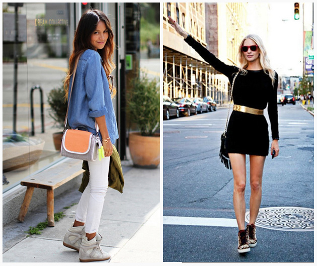 Девушки в сникерсах Сникерсы обувь с чем носить