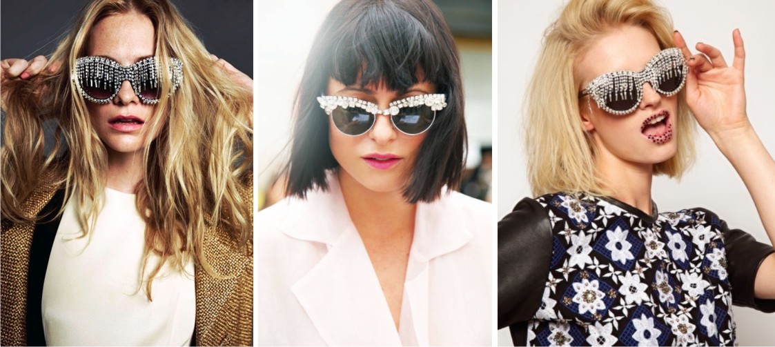 Авангардные и декорированные очки Декорированные очки