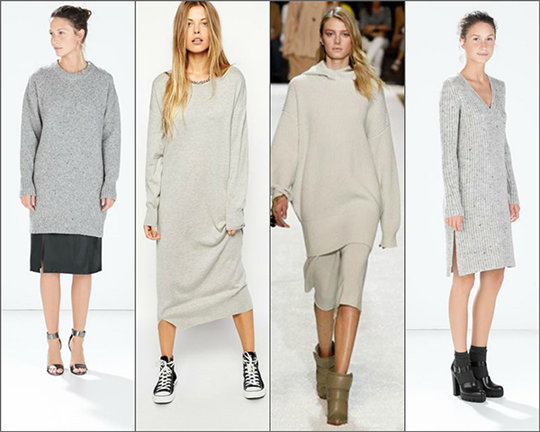 Свитер платье с чем носить Свитер-платье как носить