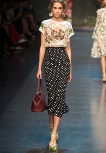 юбка в горошек тренд-2014